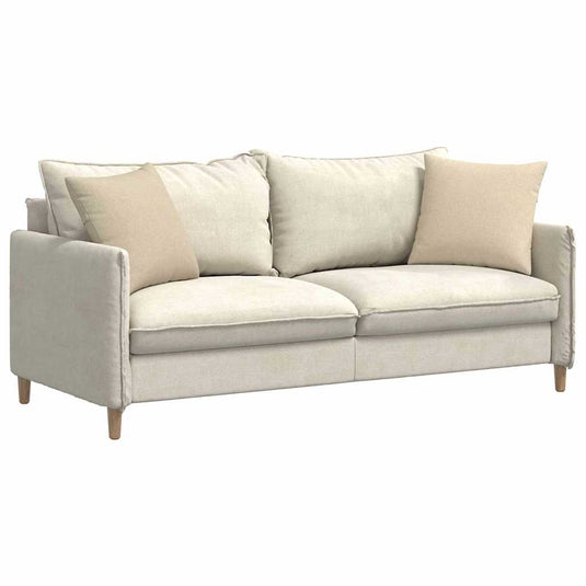 Vidaxl sofa kussens 2 pcs crème 45 x 45 cm stof