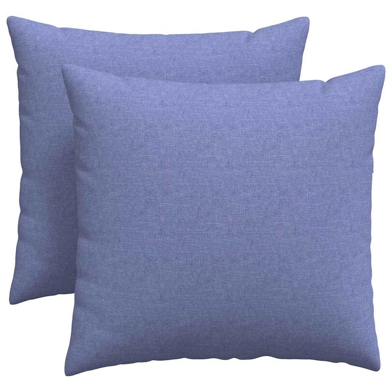 Load image into Gallery viewer, Vidaxl sofa kussens 2 pcs jeans blauw 45 x 45 cm stof
