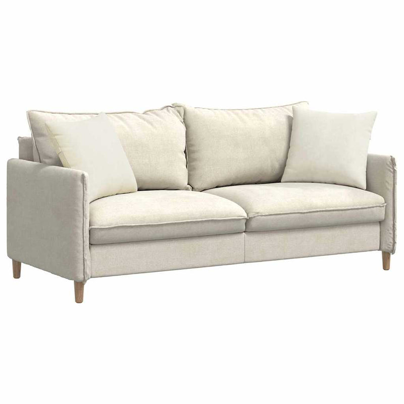 Load image into Gallery viewer, Vidaxl sofa kussens 2 stuks crème 45 x 45 cm cordstof
