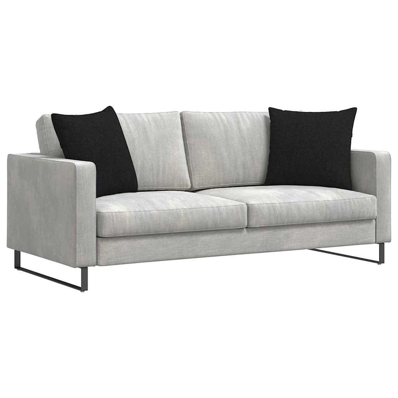 Load image into Gallery viewer, Vidaxl sofa kussens 2 pcs zwart 50 x 50 cm stof
