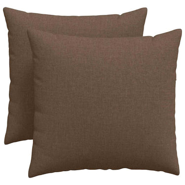 Vidaxl sofa kussens 2 pcs bruin 50 x 50 cm stof