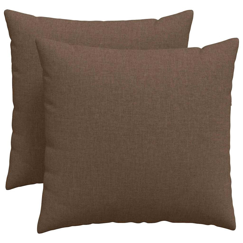 Load image into Gallery viewer, Vidaxl sofa kussens 2 pcs bruin 50 x 50 cm stof
