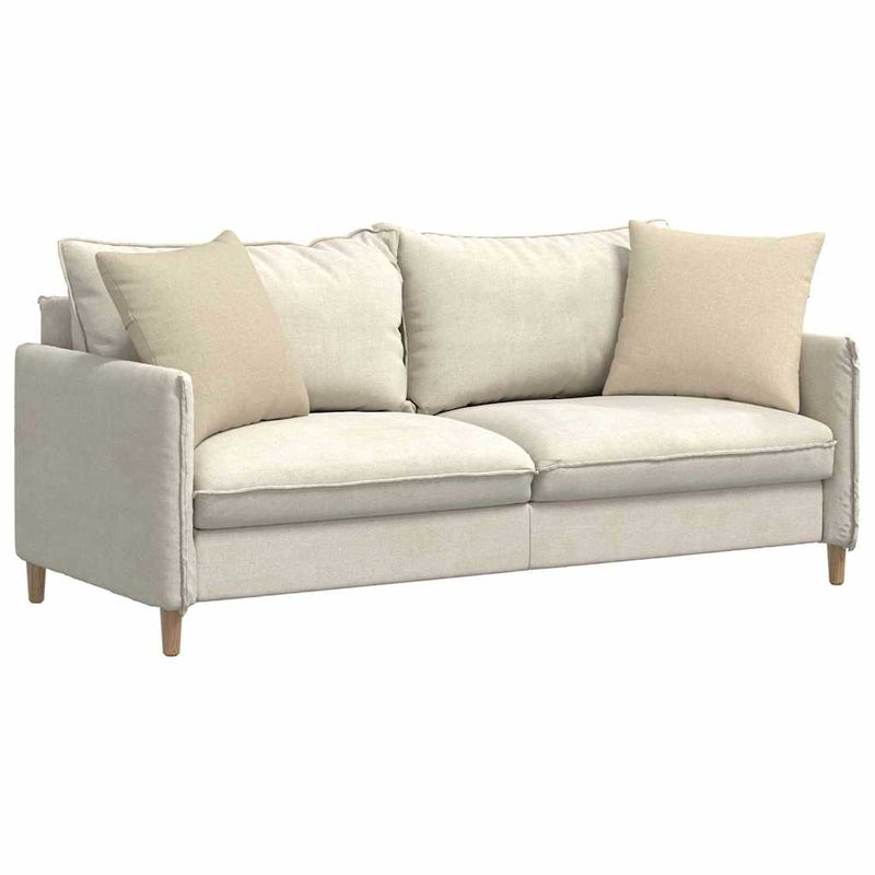 Load image into Gallery viewer, Vidaxl sofa kussens 2 pcs crème 50 x 50 cm stof
