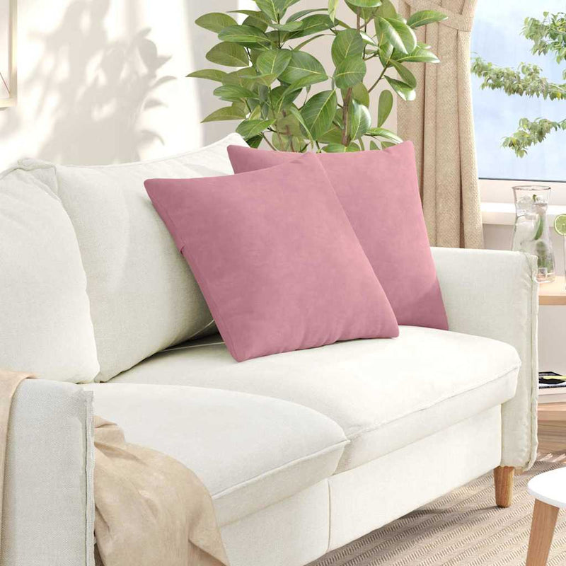Load image into Gallery viewer, Vidaxl sofa kussens 2 stuks roze 50 x 50 cm cordstof
