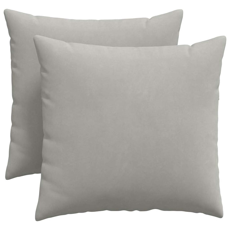 Load image into Gallery viewer, Vidaxl sofa kussens 2 stuks lichtgrijs 50 x 50 cm stof
