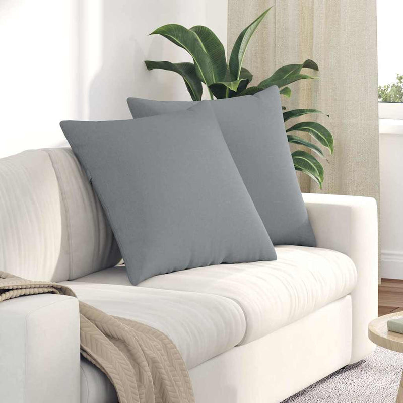 Load image into Gallery viewer, Vidaxl sofa kussens 2 pcs lichtgrijs 60 x 60 cm stof
