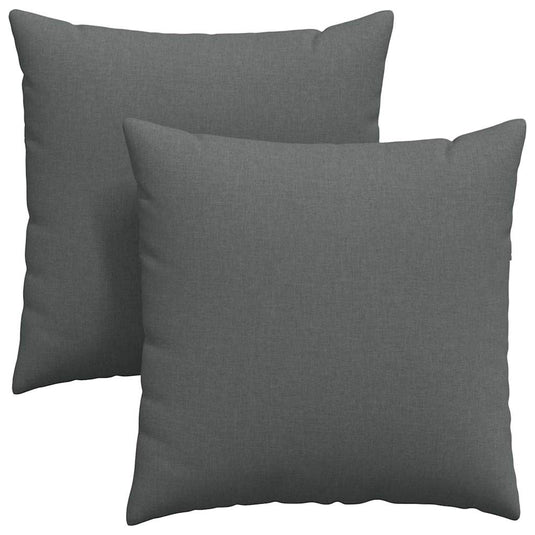 Vidaxl sofa kussens 2 pcs donkergrijs 60 x 60 cm stof