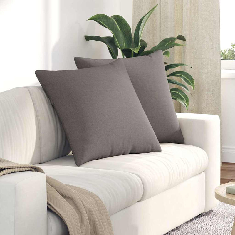 Load image into Gallery viewer, Vidaxl sofa kussens 2 pcs taupe 60 x 60 cm stof
