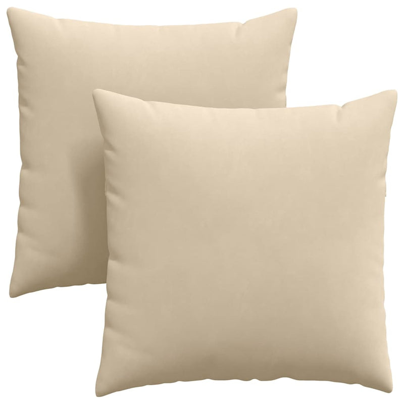 Load image into Gallery viewer, Vidaxl sofa kussens 2 stuks crème 60 x 60 cm stof
