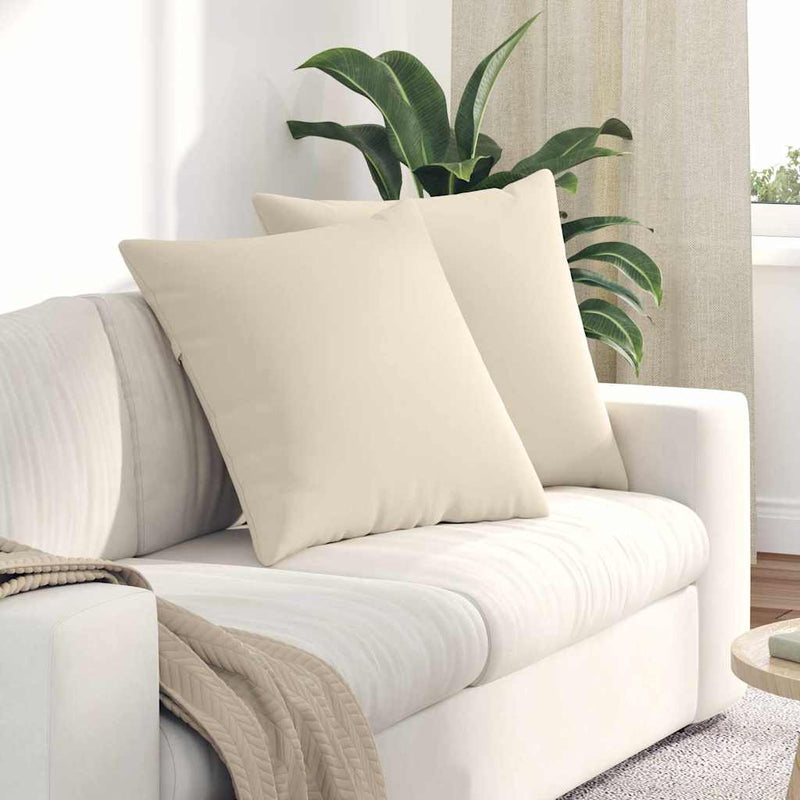 Load image into Gallery viewer, Vidaxl sofa kussens 2 stuks beige 60 x 60 cm stof
