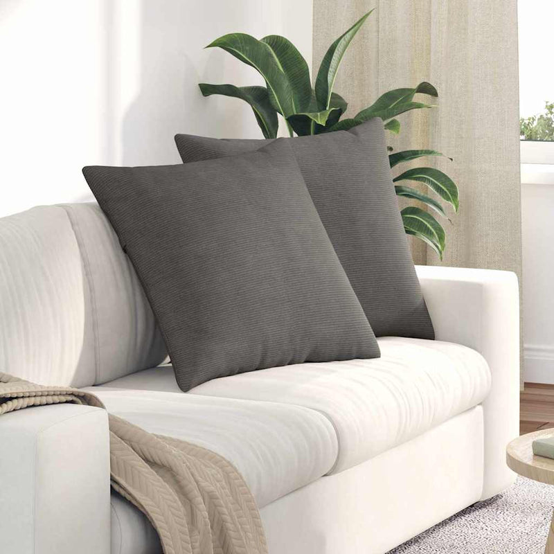 Load image into Gallery viewer, Vidaxl sofa kussens 2 stuks lichtgrijs 60 x 60 cm cordstof
