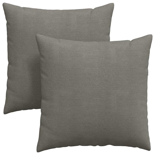 Vidaxl sofa kussens 2 stuks lichtgrijs 60 x 60 cm cordstof