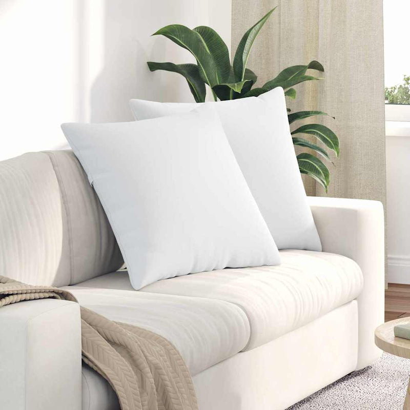 Load image into Gallery viewer, Vidaxl sofa kussens 2 pcs wit 80 x 80 cm stof
