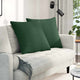 Vidaxl sofa kussens 2 stuks donkergroen 80 x 80 cm cordstof