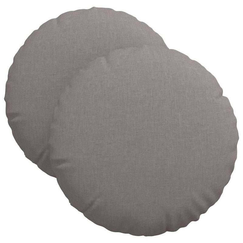 Load image into Gallery viewer, Vidaxl zitkussens 2 pcs taupe ø40 x 13 cm stof

