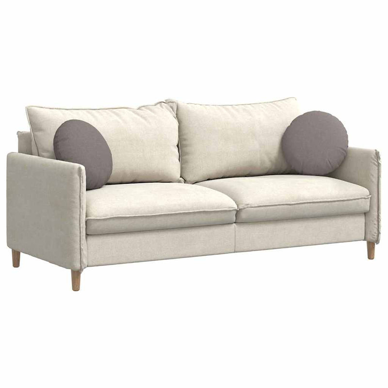 Load image into Gallery viewer, Vidaxl zitkussens 2 pcs taupe ø40 x 13 cm stof
