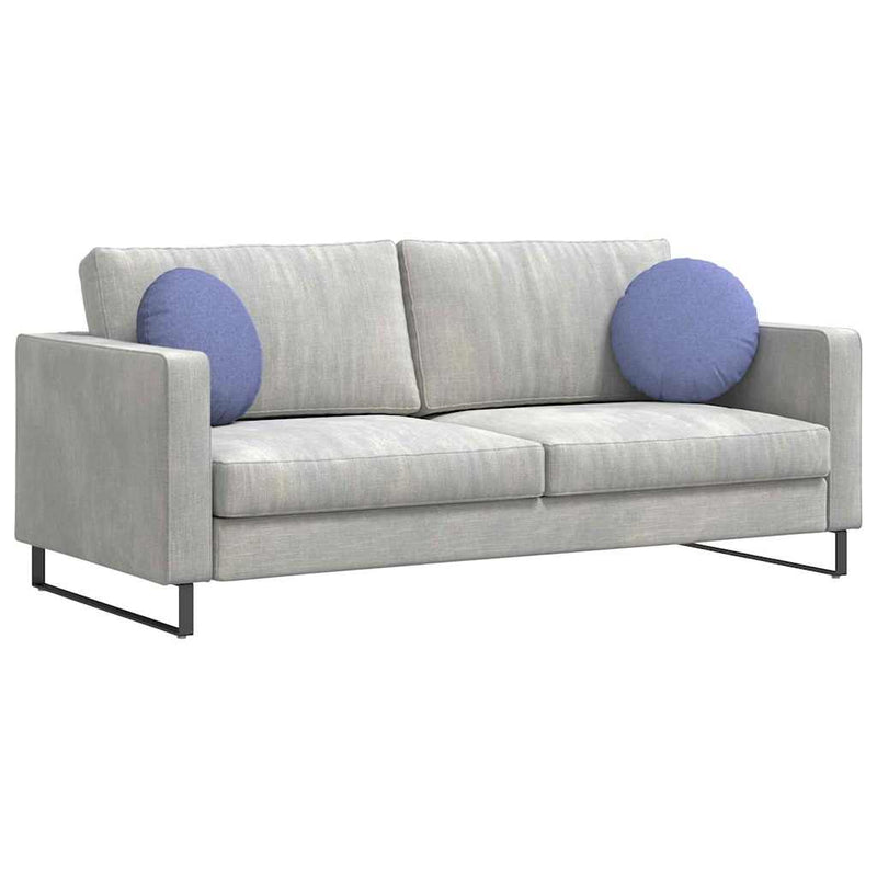 Load image into Gallery viewer, Vidaxl zitkussens 2 pcs jeans blauw ø40 x 13 cm stof

