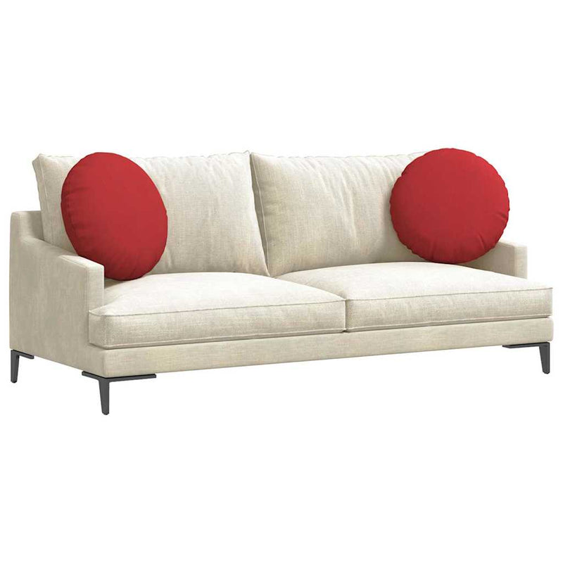 Load image into Gallery viewer, Vidaxl zitkussens 2 pcs rood ø50 x 19 cm stof
