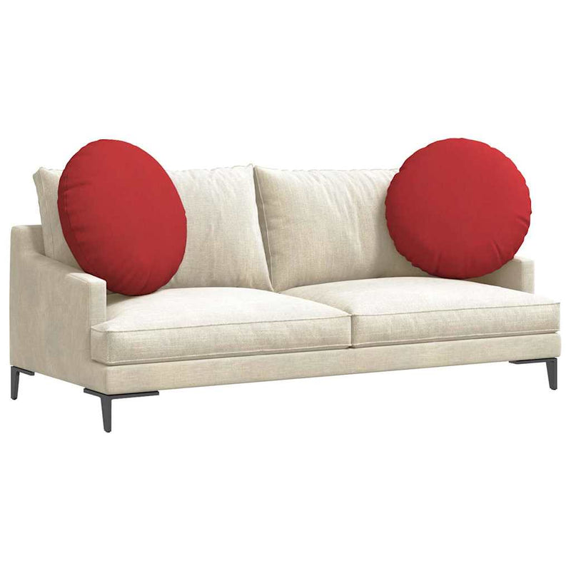 Load image into Gallery viewer, Vidaxl zitkussens 2 pcs rood ø80 x 29 cm stof
