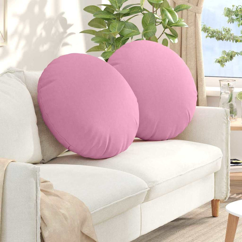 Load image into Gallery viewer, Vidaxl zitkussens 2 pcs roze ø80 x 29 cm stof
