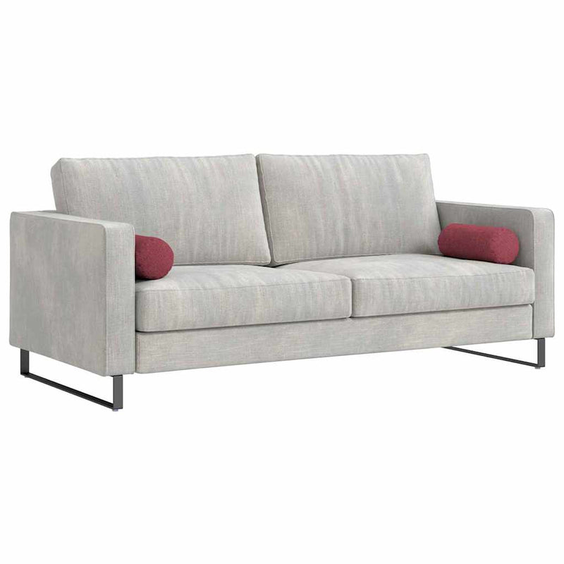 Load image into Gallery viewer, Vidaxl bolster kussens 2 stuks wijnrood ø 15 x 40 cm stof
