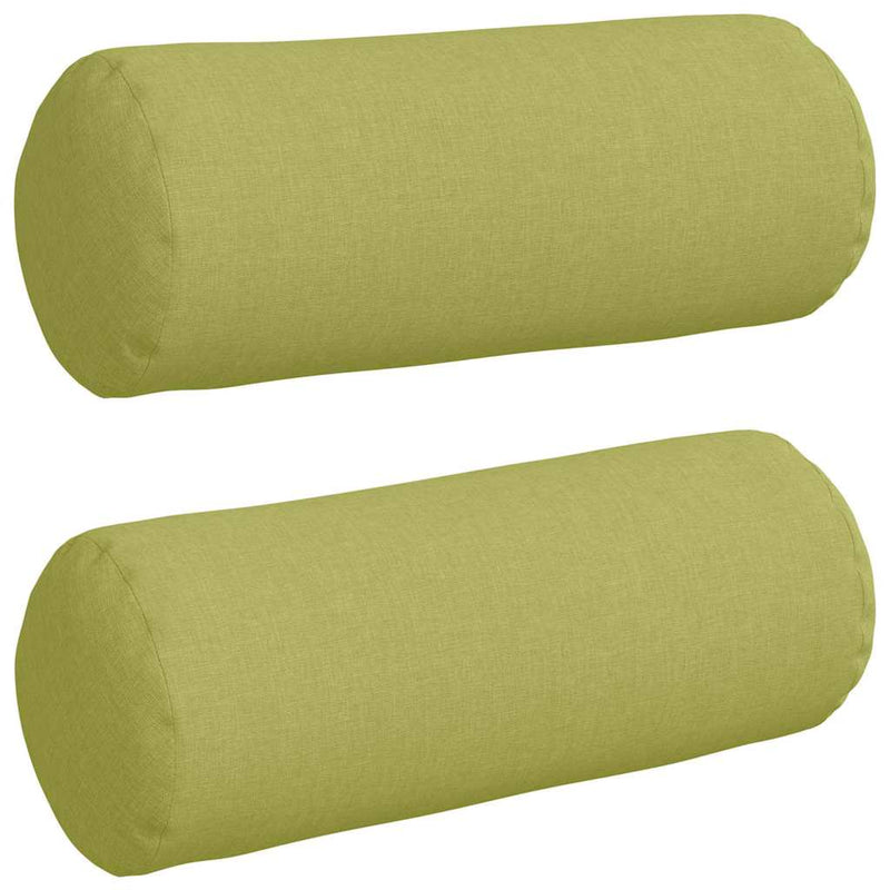Load image into Gallery viewer, Vidaxl bolster kussens 2 stuks lichtgroen ø 15 x 40 cm stof
