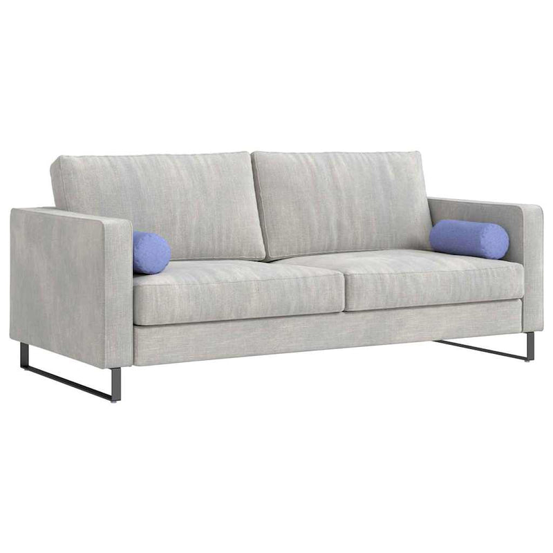 Load image into Gallery viewer, Vidaxl bolster kussens 2 stuks jeans blauw ø 15 x 40 cm stof
