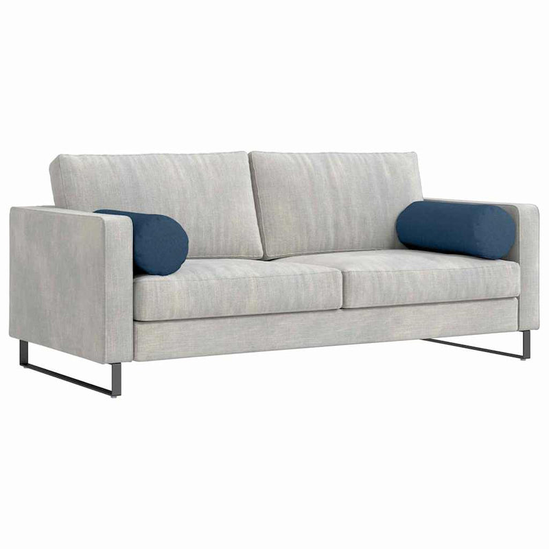 Load image into Gallery viewer, Vidaxl bolster kussens 2 stuks blauw ø 25 x 70 cm stof
