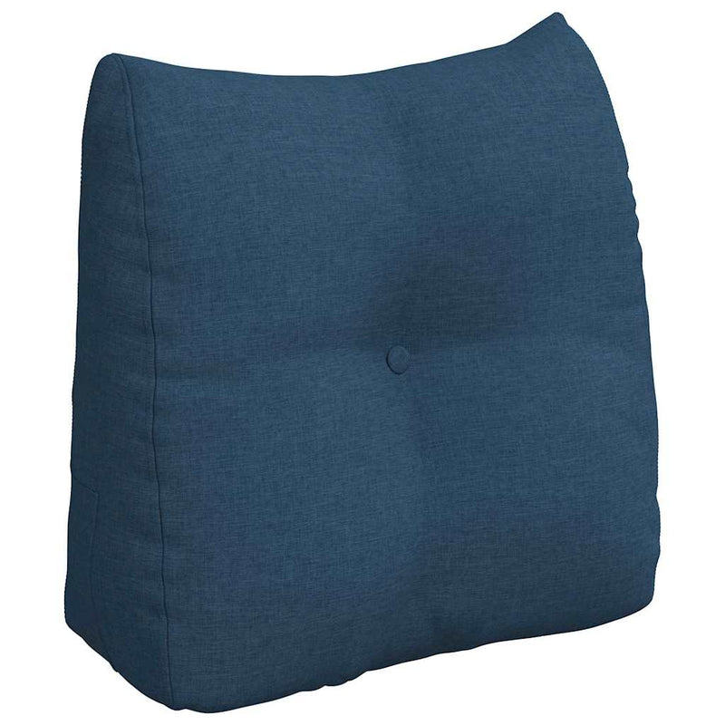 Load image into Gallery viewer, Vidaxl rugkussen blauw 45 x 24 x 50 cm stof
