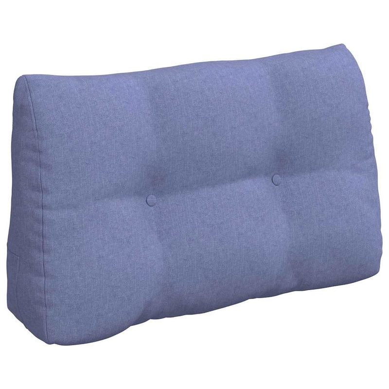 Load image into Gallery viewer, Vidaxl rugkussen jeans blauw 80 x 24 x 50 cm stof
