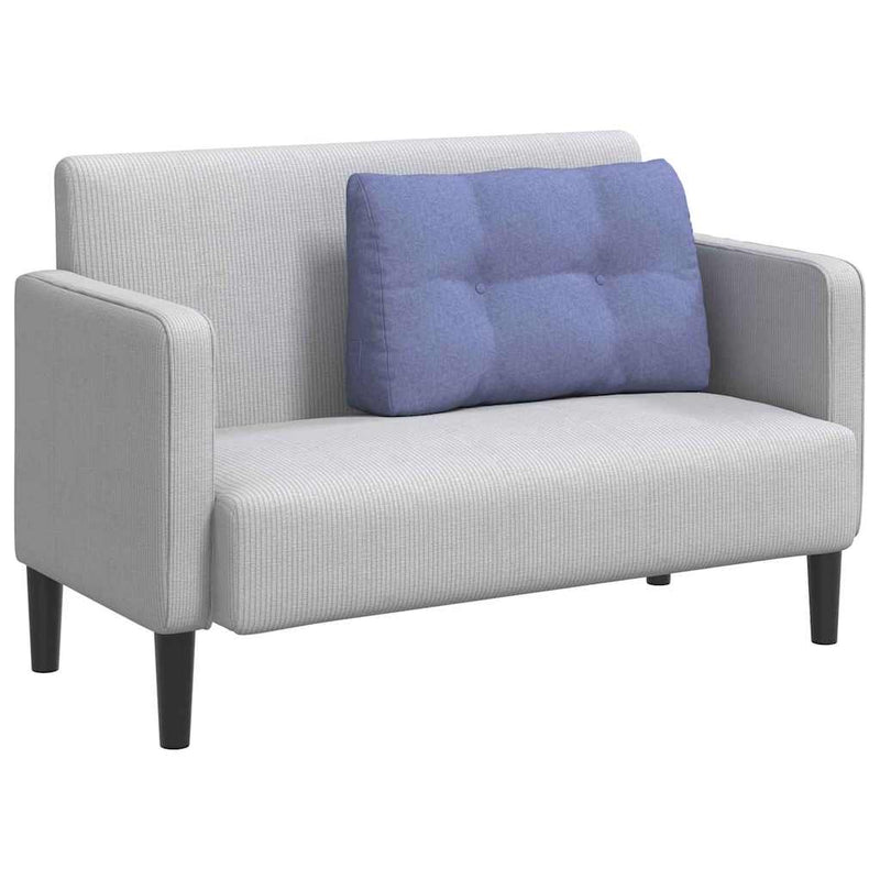 Load image into Gallery viewer, Vidaxl rugkussen jeans blauw 80 x 24 x 50 cm stof
