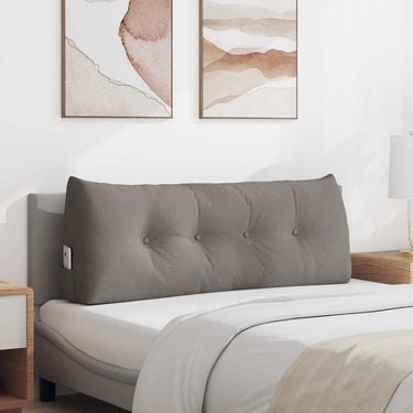 Vidaxl rugkussen taupe 120 x 24 x 50 cm stof