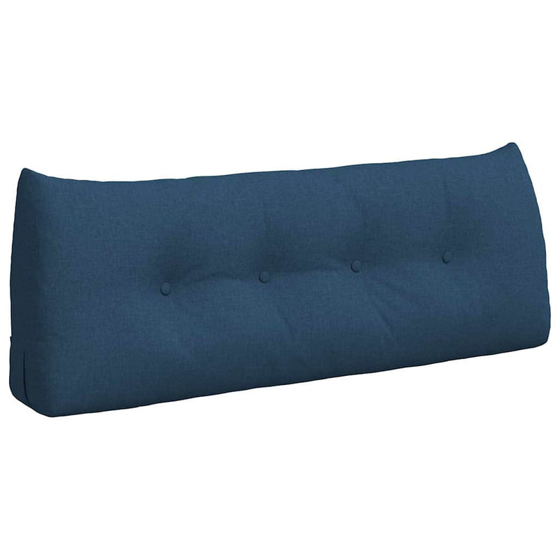 Load image into Gallery viewer, Vidaxl rugkussen blauw 120 x 24 x 50 cm stof
