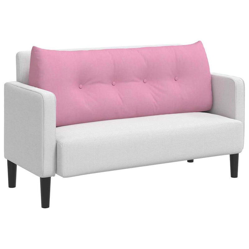 Load image into Gallery viewer, Vidaxl rugkussen roze 120 x 24 x 50 cm stof

