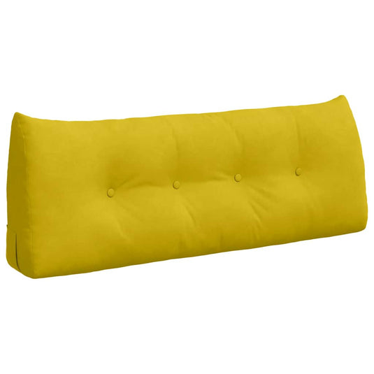Vidaxl rugkussen geel 120 x 24 x 50 cm fluweel