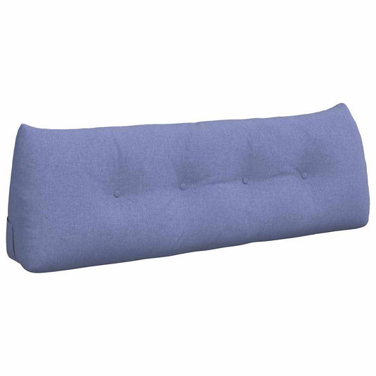 Vidaxl rugkussen jeans blauw 140 x 24 x 50 cm stof
