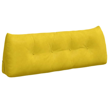 Vidaxl rugkussen geel 140 x 24 x 50 cm fluweel
