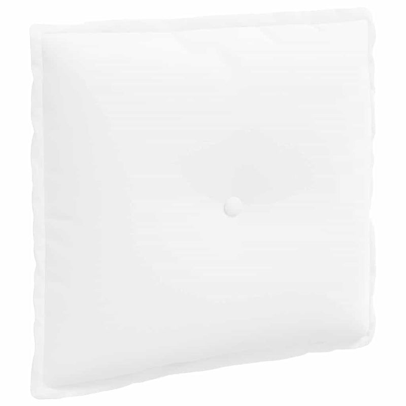 Load image into Gallery viewer, Vidaxl rugkussen wit 50 x 19 x 45 cm stof
