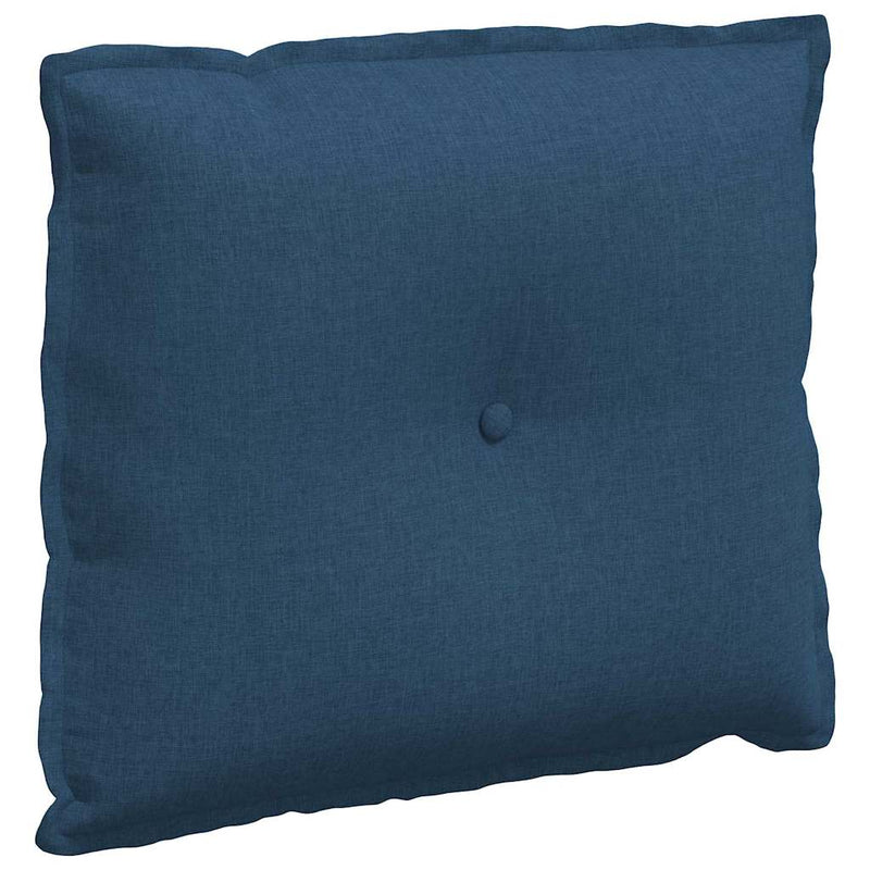 Load image into Gallery viewer, Vidaxl rugkussen blauw 60 x 19 x 50 cm stof
