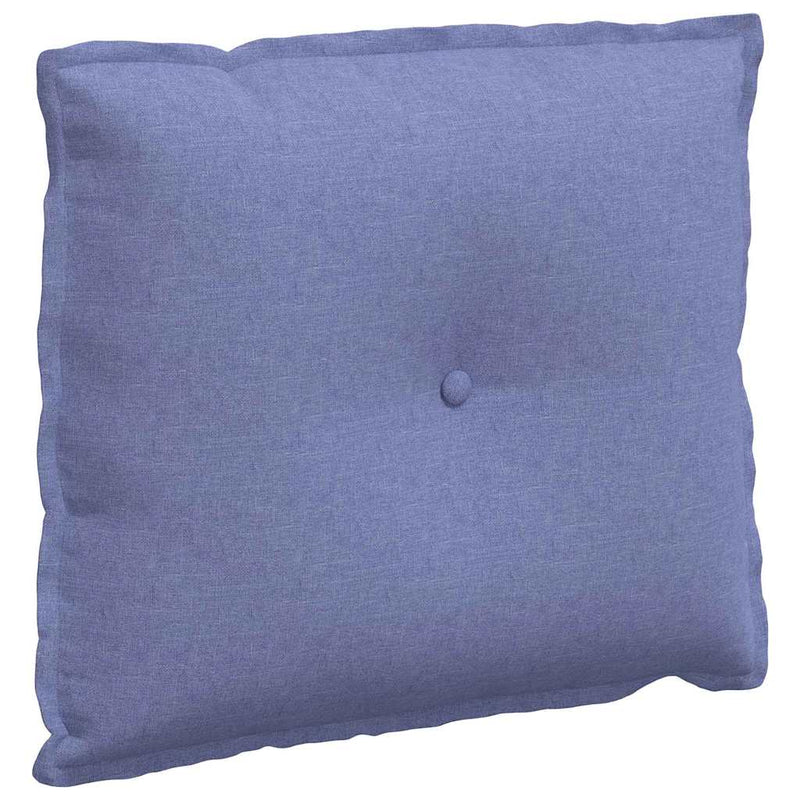 Load image into Gallery viewer, Vidaxl rugkussen jeans blauw 60 x 19 x 50 cm stof

