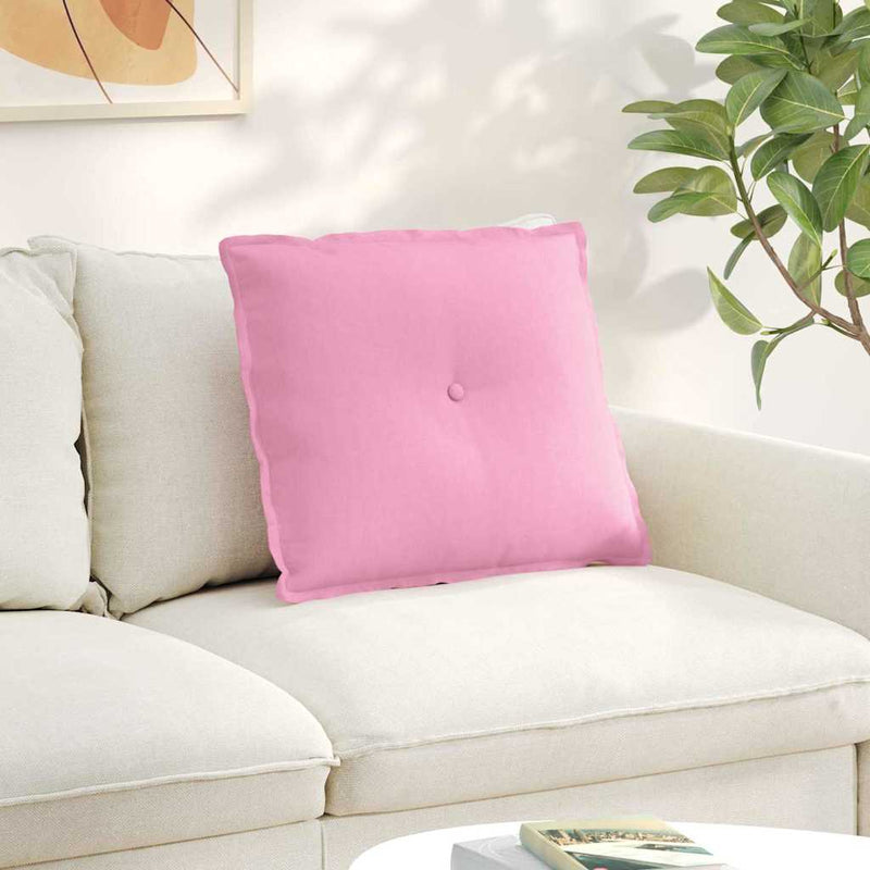 Load image into Gallery viewer, Vidaxl rugkussen roze 60 x 19 x 50 cm stof
