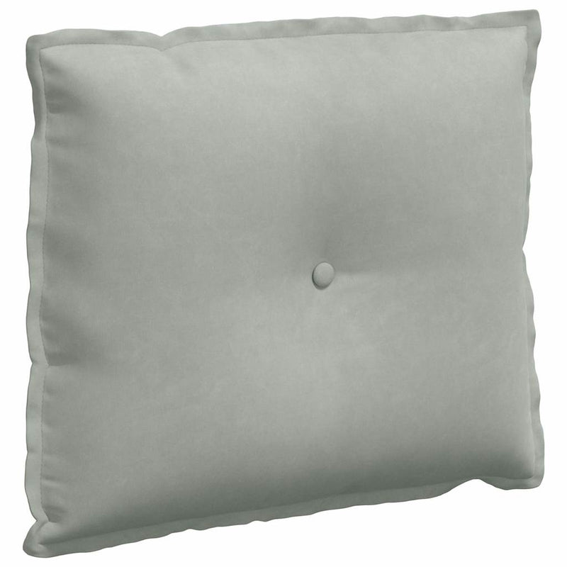 Load image into Gallery viewer, Vidaxl rugkussen lichtgrijs 60 x 50 cm cordstof
