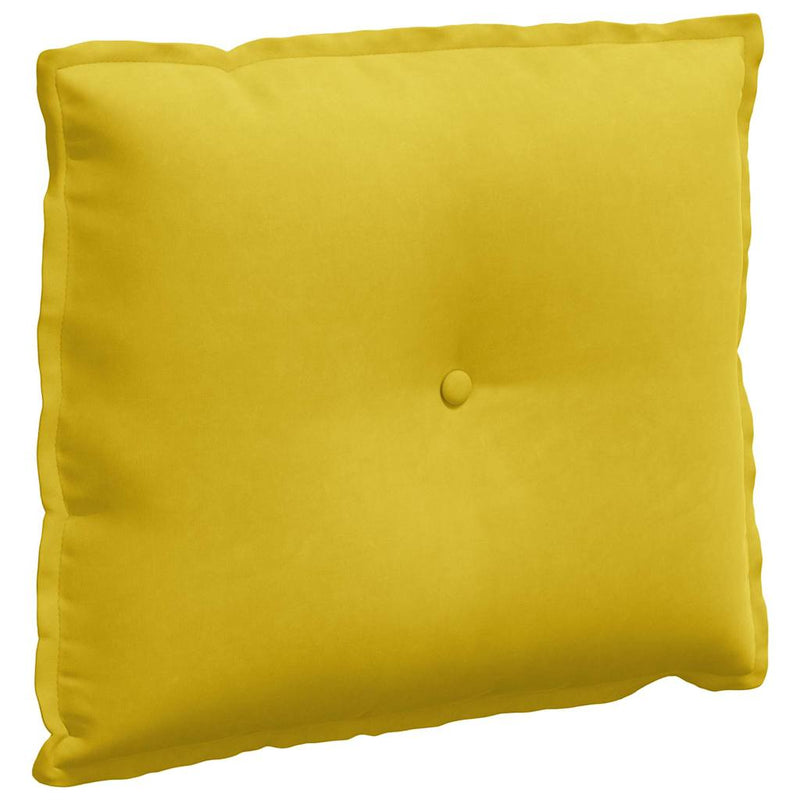 Load image into Gallery viewer, Vidaxl rugkussen geel 60 x 50 cm cordstof
