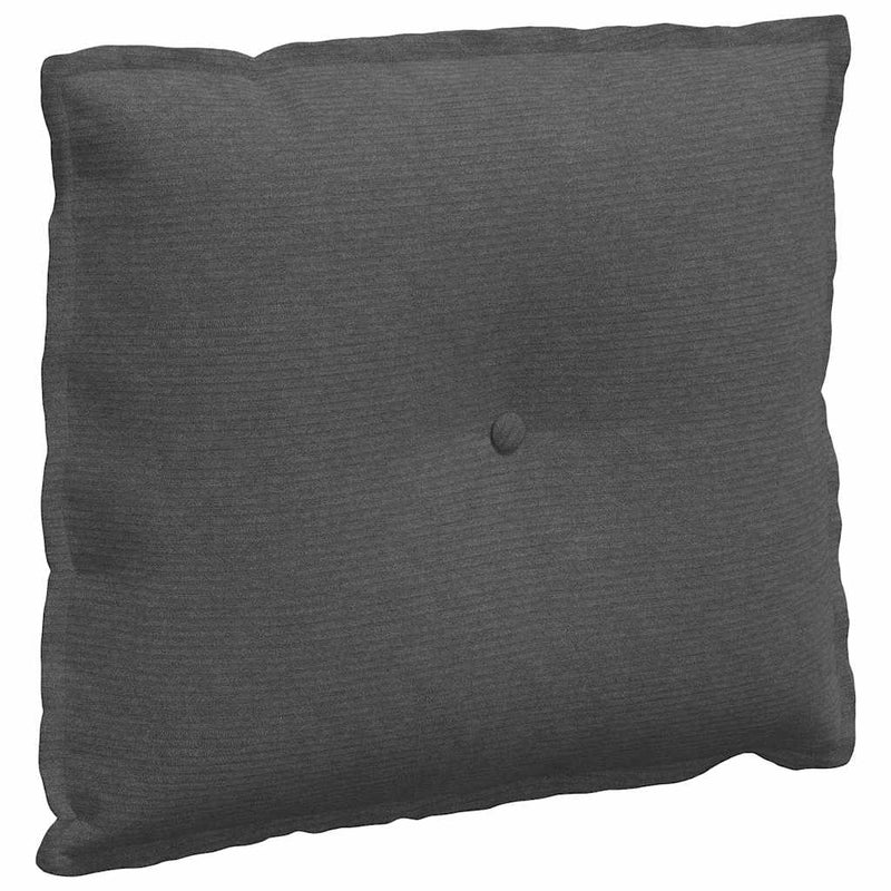 Load image into Gallery viewer, Vidaxl rugkussen donkergrijs 60 x 50 cm cordstof

