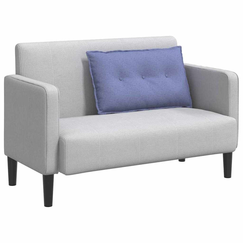 Load image into Gallery viewer, Vidaxl rugkussen jeans blauw 80 x 19 x 50 cm stof
