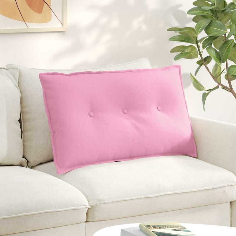 Load image into Gallery viewer, Vidaxl rugkussen roze 80 x 19 x 50 cm stof

