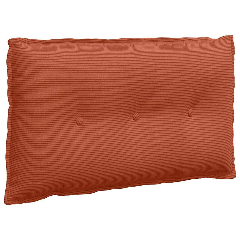 Load image into Gallery viewer, Vidaxl rugkussen rood-oranje 80 x 50 cm cordstof
