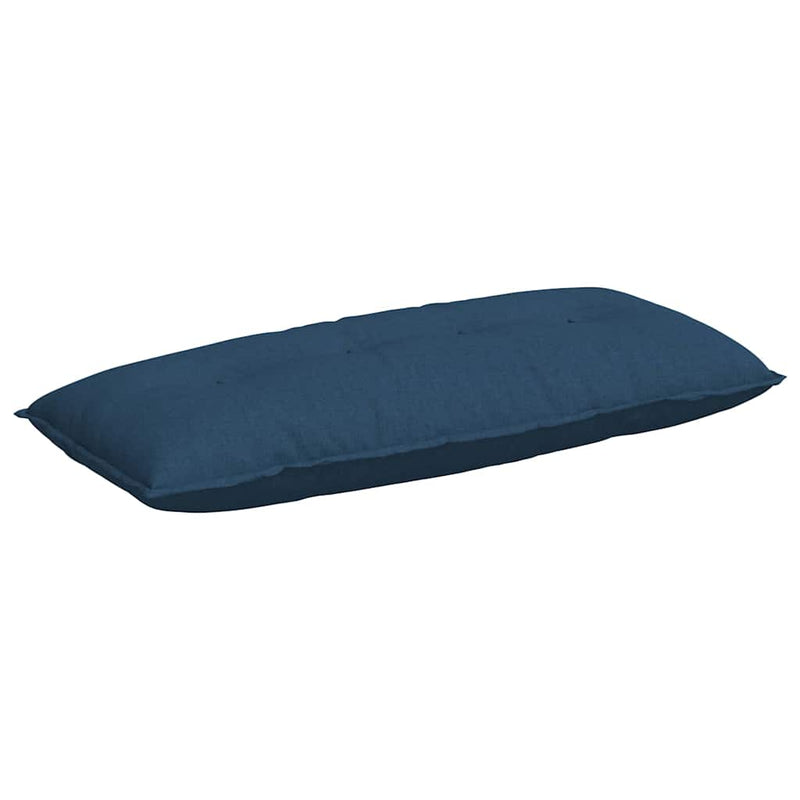 Load image into Gallery viewer, Vidaxl rugkussen blauw 120 x 19 x 50 cm stof
