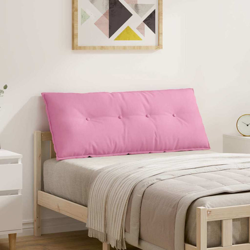 Load image into Gallery viewer, Vidaxl rugkussen roze 120 x 19 x 50 cm stof
