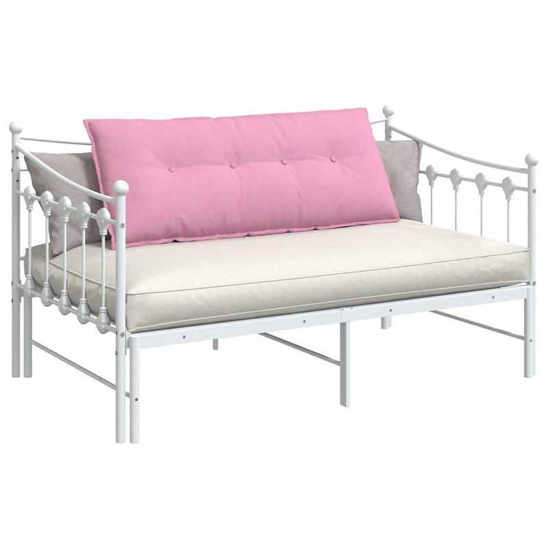 Load image into Gallery viewer, Vidaxl rugkussen roze 120 x 19 x 50 cm stof
